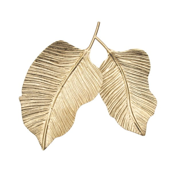 Kovová dekoratívna tácka Double Leaf - Mauro Ferretti