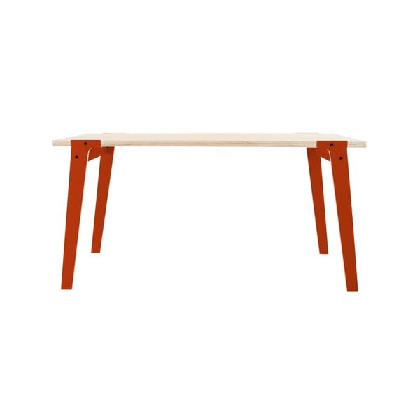 Oranžový jedálenský/pracovný stôl rform Switch, doska 150 x 75 cm