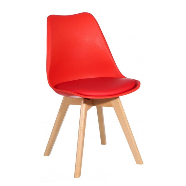 Červená stolička Ixia Alvilda