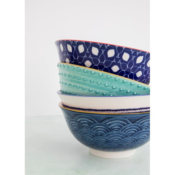 Súprava 4 keramických misiek Kitchen Craft, ø 16,5 cm-image-2