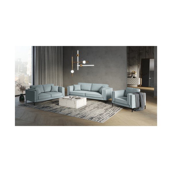 Svetlomodré kreslo Milo Casa Attilio-image-4