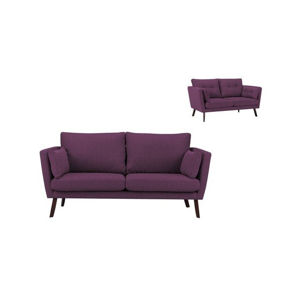 Fialová trojmiestna pohovka Mazzini Sofas Elena-image-1