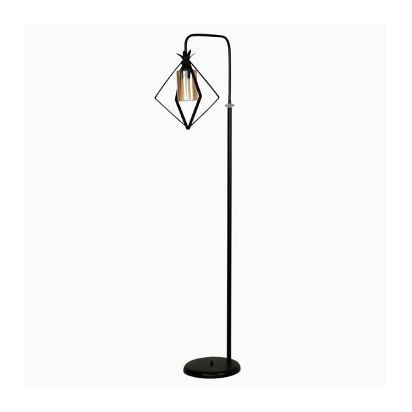 Čierna voľne stojacia lampa Neela, výška 170 cm