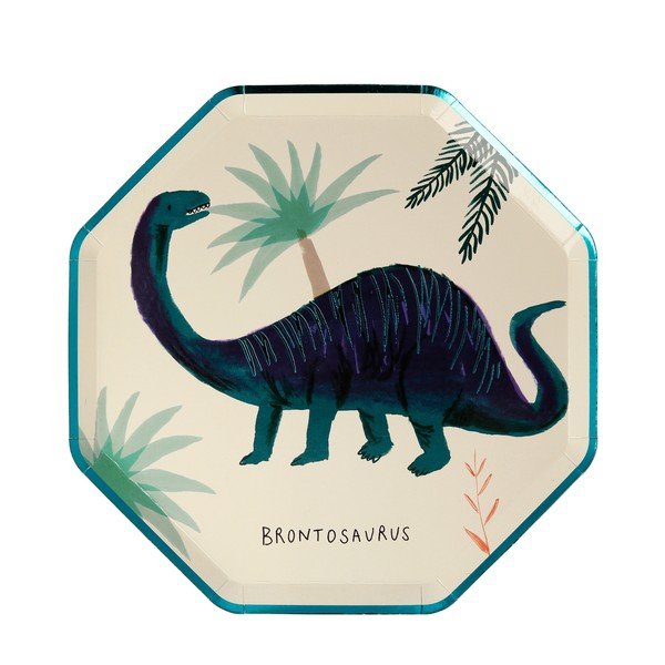 Papierové jednorazové tácky v súprave 8 ks Dinosaur Kingdom – Meri Meri-image-4