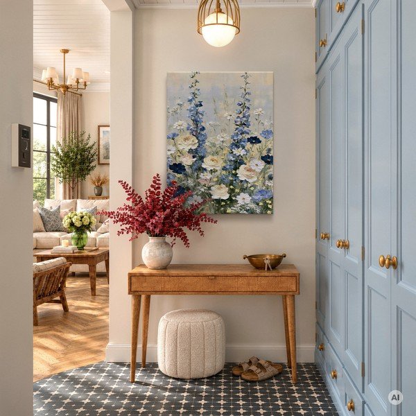 Tlačený obraz na plátne 60x80 cm Blue Meadow – Styler-image-1