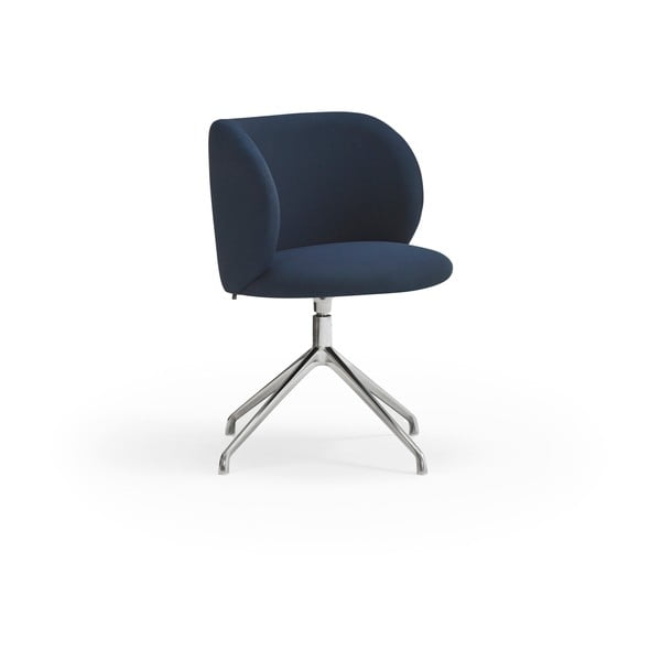 Tmavomodré čalúnené jedálenské kreslo Mogi – Teulat