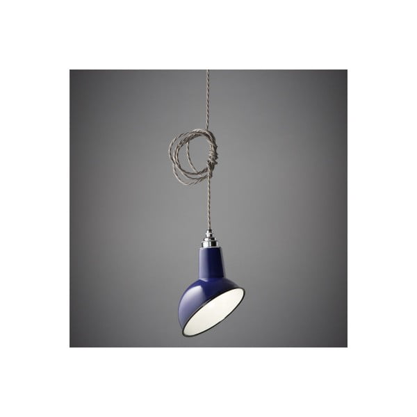 Závesné svetlo Miniature Angled Cloche Midnight Blue