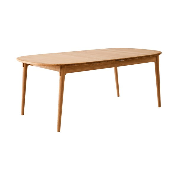 Rozkladací jedálenský stôl s prídavnou doskou z dubového dreva 106x184 cm Miro – Hammel Furniture