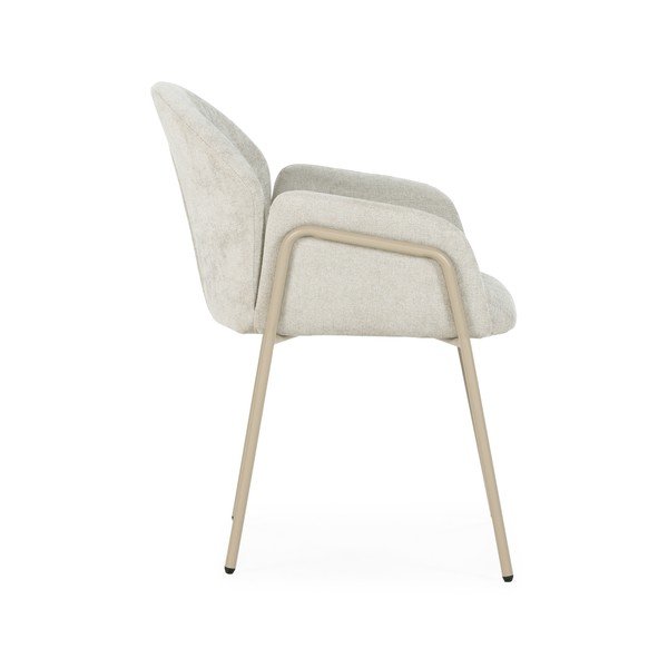 Béžové čalúnené jedálenské kreslá v súprave 2 ks Aslin – MOME-image-3