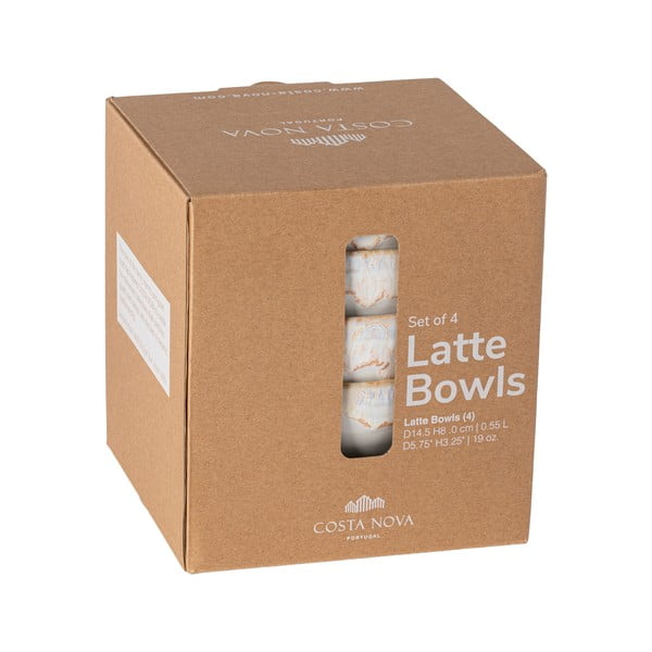 Biele misy v súprave 4 ks z kameniny ø 15 cm Latte – Costa Nova-image-4