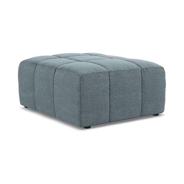 Modrá podnožka z textílie buklé Aloha – Makamii-image-3