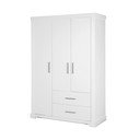 Biela detská šatníková skriňa 139x199 cm Maxi – Roba