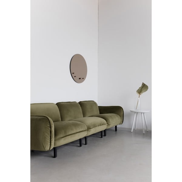 Tmavomodrá zamatová pohovka EMKO Bean-image-1