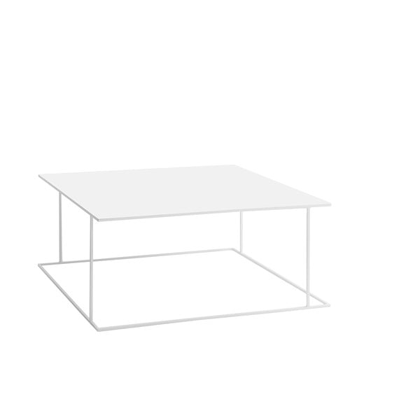 Biely konferenčný stolík Custom Form Walt, 100 × 100 cm
