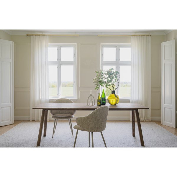 Rozkladací jedálenský stôl z dubového dreva 95x220 cm Clapperton – Rowico-image-1