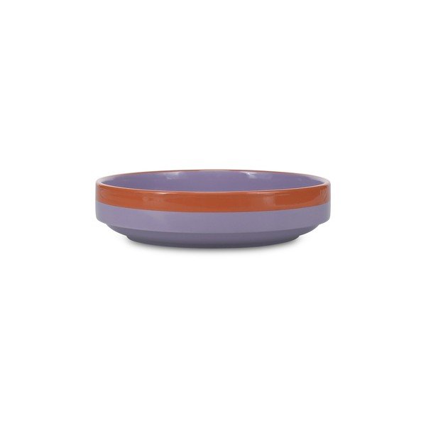 Oranžová/fialová kameninová miska 1,2 l Duo – ONA-image-3