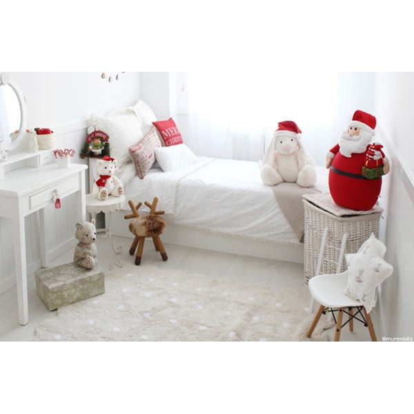 Béžový prateľný ručne tkaný bavlnený detský koberec 120x160 cm Biscuit Beige – Lorena Canals-image-3