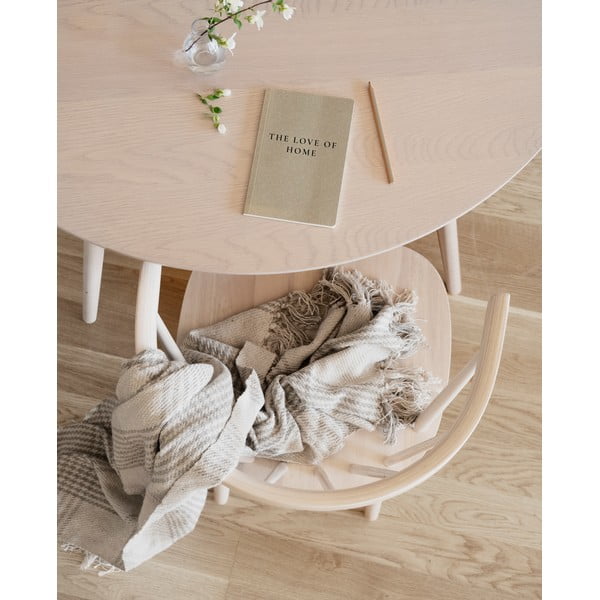 Okrúhly jedálenský stôl s doskou v dubovom dekore 115x115 cm Yumi - Rowico-image-3