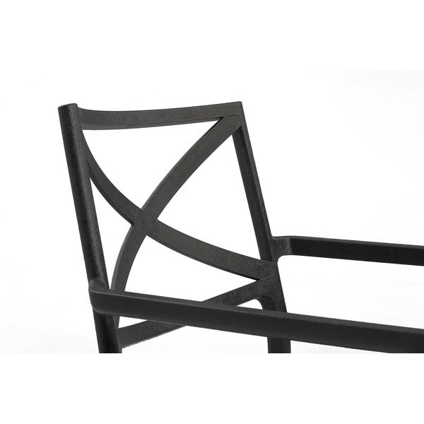 Čierna plastová záhradná stolička Metalix – Keter-image-3