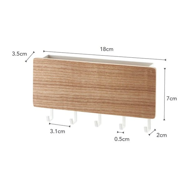 Biely vešiak na kľúče YAMAZAKI Rin-image-3