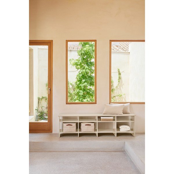 Krémový TV stolík 180x50x40 cm Inari – Teulat-image-1