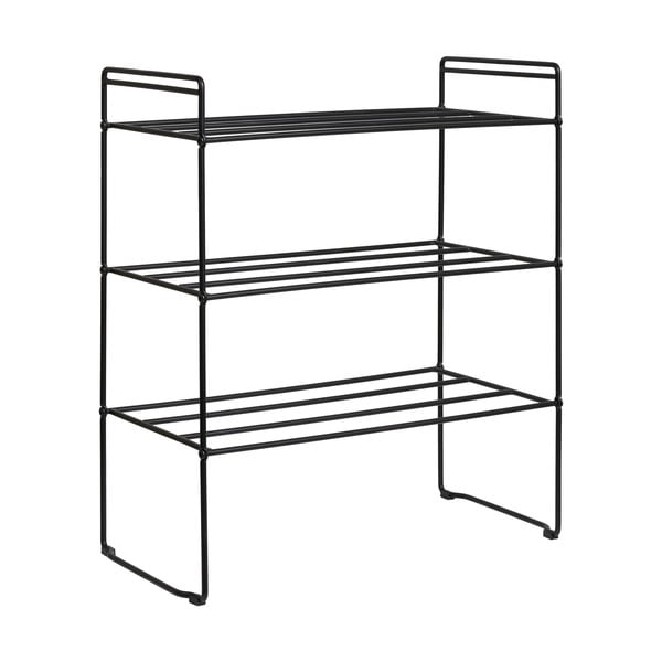 Čierny kovový stojan na topánky Swansea – House Nordic