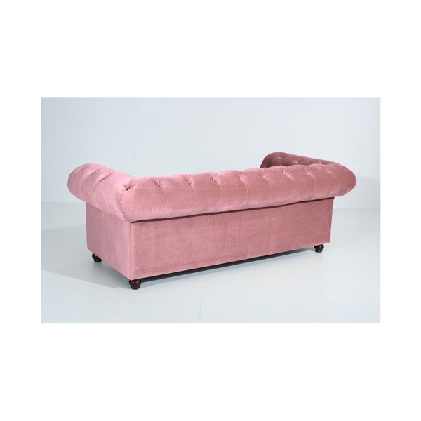 Ružová pohovka Max Winzer Orleans Velvet, 216 cm-image-4