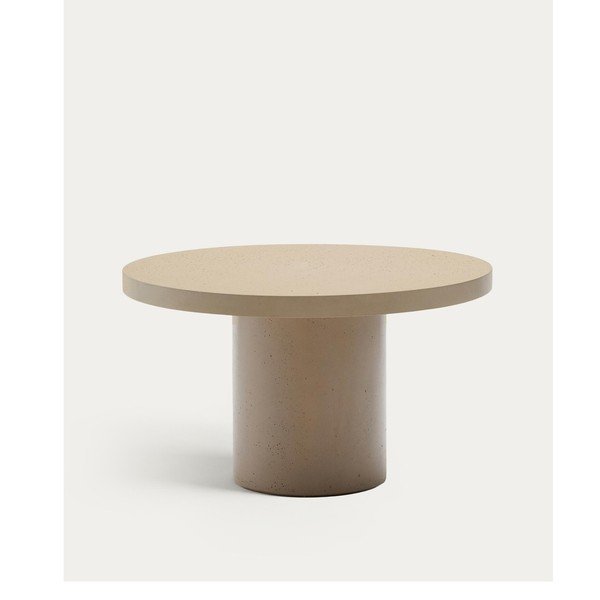 Betónový okrúhly záhradný jedálenský stôl ø 120 cm Aiguablava – Kave Home