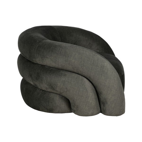 Tmavozelené zamatové kreslo Archie – Ixia-image-2