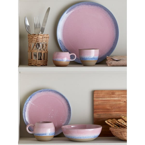 Svetloružový tanier z kameniny ø 26,5 cm Paula – Bloomingville-image-1