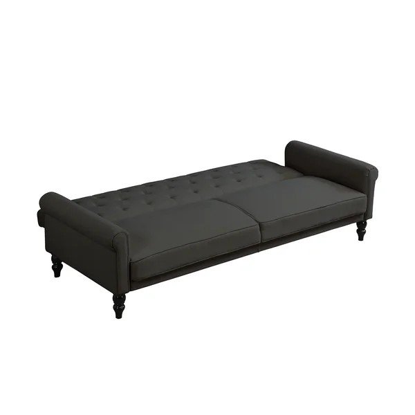 Antracitová polohovacia/rozkladacia pohovka 222 cm Tyne – Støraa-image-4