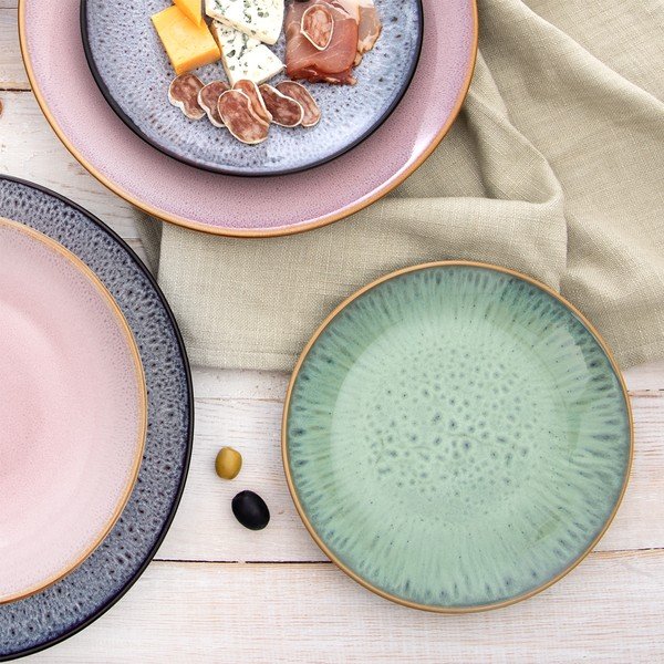 Ružový dezertný keramický tanier ø 20,5 cm Glaze – Orion-image-3