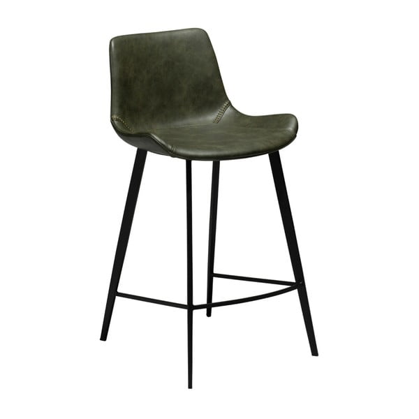 Tmavozelená barová stolička z eko kože DAN–FORM Denmark Hype