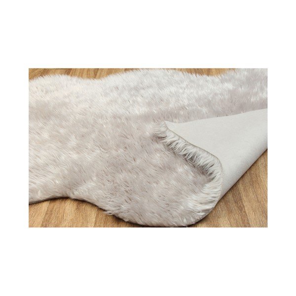 Sivý koberec z umelej kožušiny Tekli, 70 × 100 cm-image-1