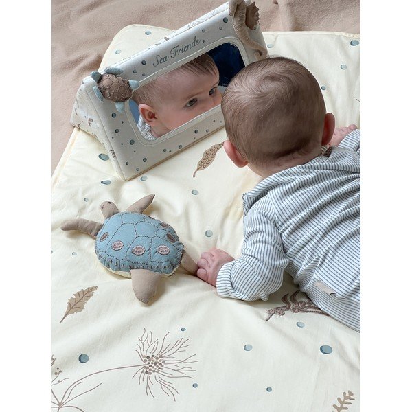 Svetložltá detská hracia podložka 80x80 cm Sea Garden – Cam Cam Copenhagen-image-4