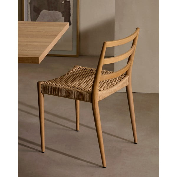 Jedálenská stolička z dubového dreva v prírodnej farbe v súprave 2 ks Analy – Kave Home-image-1