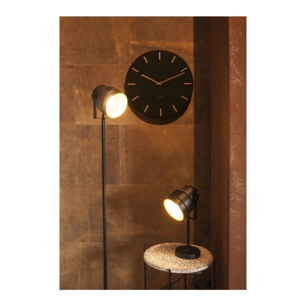 Čierne nástenné hodiny Karlsson Charm-image-3