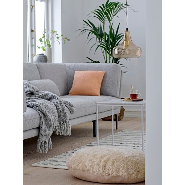 Hnedé závesné svietidlo so skleneným tienidlom ø 25,5 cm Yuser – Bloomingville-image-1