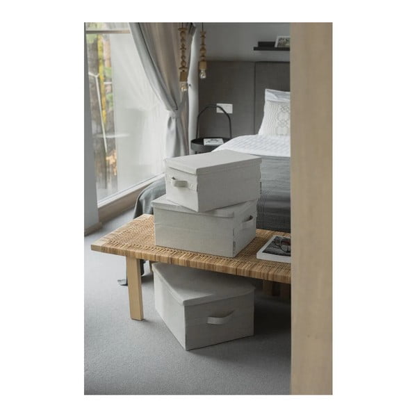 Čierny látkový úložný box s vekom 45x34x25 cm Soft Storage – Bigso-image-2