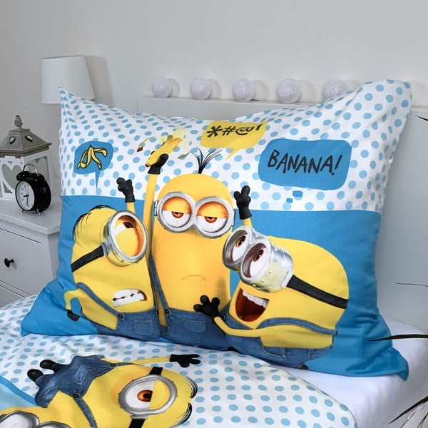 Detské obliečky na jednolôžko z mikrovlákna 140x200 cm Minions 2 - Jerry Fabrics-image-3