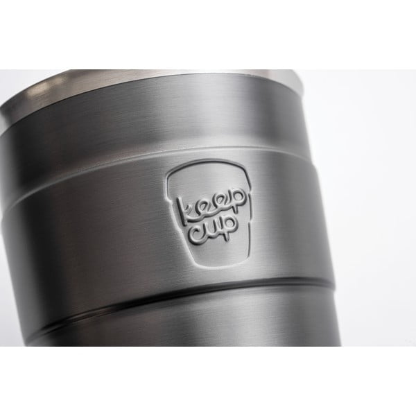 Sivý cestovný hrnček s vekom KeepCup Nitro Thermal, 340 ml-image-1