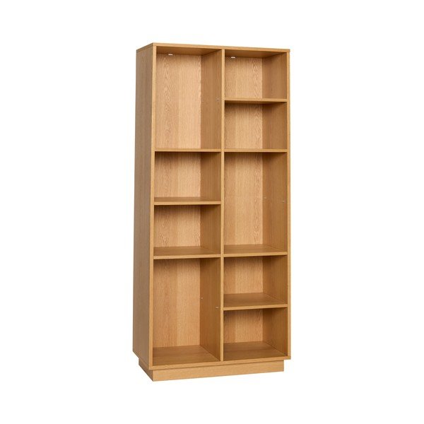 Knižnica v dekore duba v prírodnej farbe 80x180x30 cm Disco – Hübsch