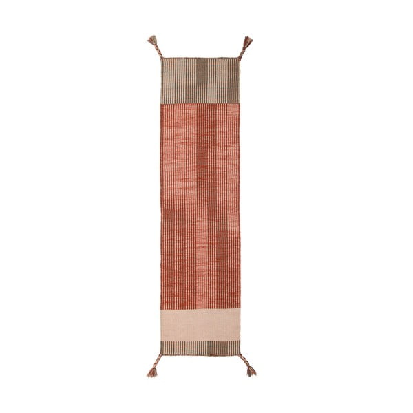 Oranžový vlnený behúň Flair Rugs Anu, 60 x 200 cm