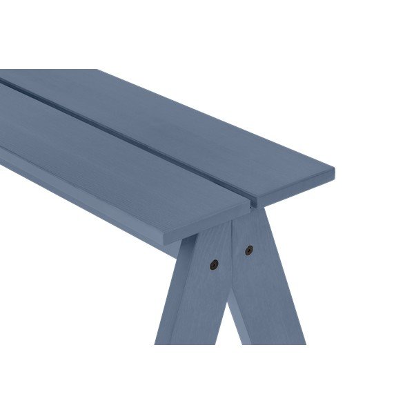 Modrá drevená záhradná lavica Navo – noo.ma-image-2