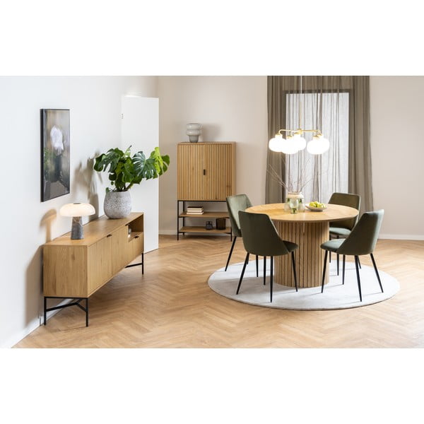 Nízka komoda v dekore duba v prírodnej farbe 180x70 cm Jaipur – Actona-image-1