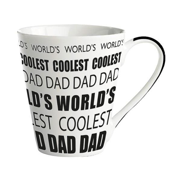 Porcelánový hrnček KJ Collection World’s Coolest Dad, 300 ml