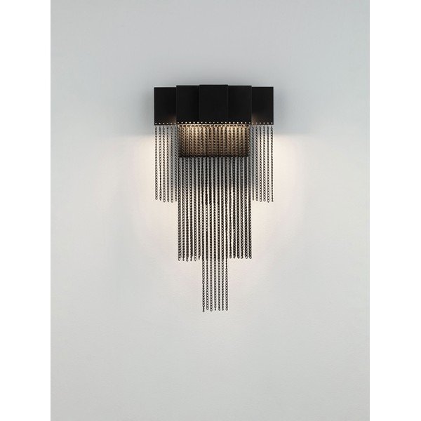 Matne čierne oceľové LED nástenné svietidlo so stmievačom Revια – Nova Luce-image-3