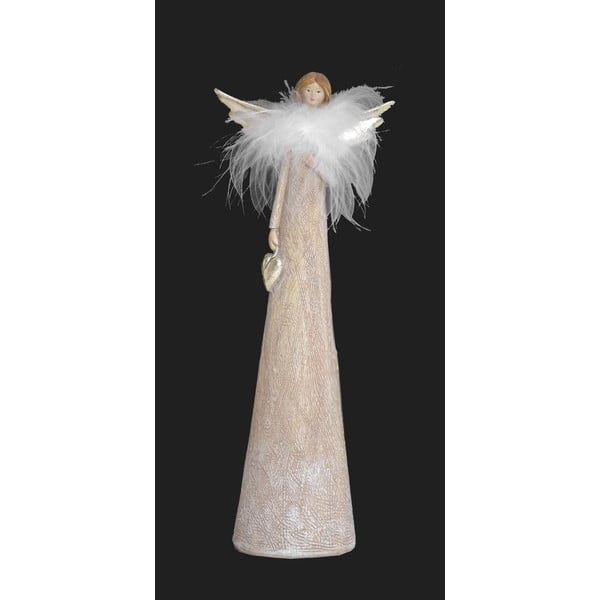 Biely dekoratívny anjel Ego Dekor Antonia, výška 28 cm