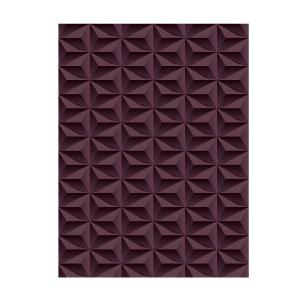 Koberec z vinylu Origami Choco, 70x100 cm