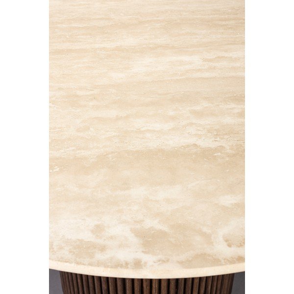 Okrúhly jedálenský stôl s doskou z kameňa ø 115 cm Arda – Dutchbone-image-4